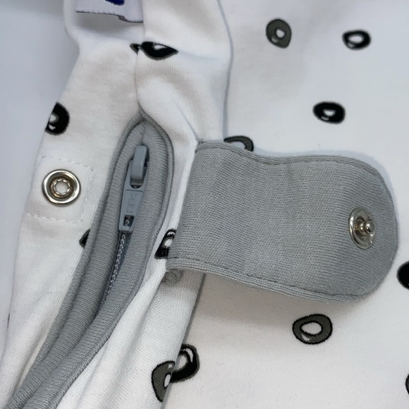 Nested Bean Zen Sack Classic Sleep Sack Bag Size 0-6 Months White Grey Baby - Picture 5 of 7